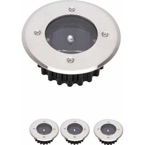 Lot de 4 lampes solaires LED pour sol, éclairage extérieur, lanternes, éclairage étanche (1/5)