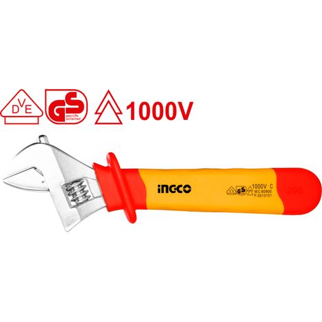 CHIAVE A RULLINO ISOLATA 200MM 1000V - GS - DVE - INDUSTRIAL HIADW081 - INGCO (1/3)