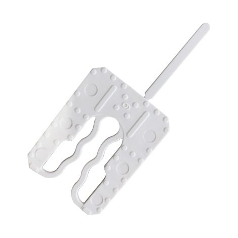 Lot de 100 cales fourchette 40x30 mm – Pour calage menuiseries PVC, bois, alu – Montage rapide et sûr – Cales striées pour maintien