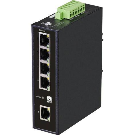 TRU COMPONENTS Switch ethernet industriale 1+4 Porte 10 / 100 MBit/s (1/4)