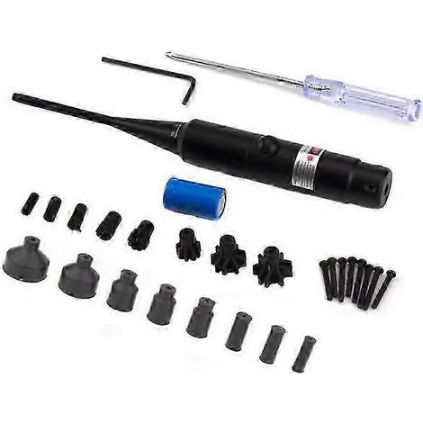 Crea – Calibrateur laser rouge – Alliage d'aluminium – Laser sans rotation – 18 adaptateurs – Précision transfrontalière (1/5)