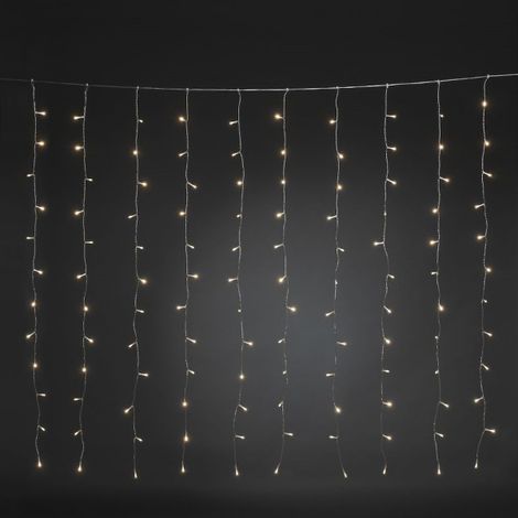 Konstsmide LED Lichtervorhang für Fenster 120 warmweiße Dioden 3,6W Lichterkette (1/3)