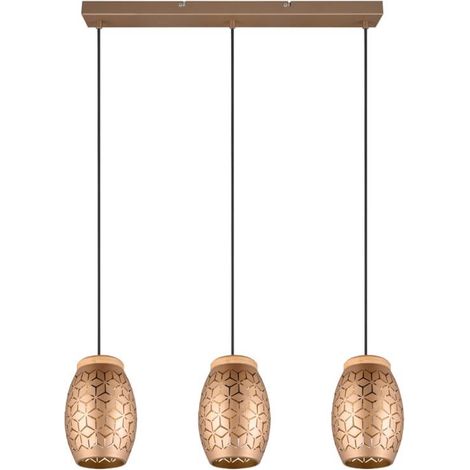 Lampe à suspension marron Bidar 3 lumières - R31573065