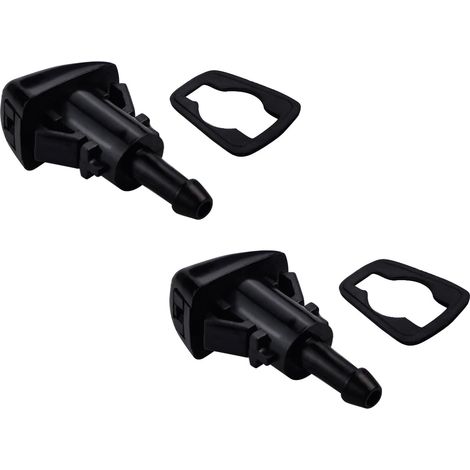 2 Pack Car Washer Nozzle, Universal Windscreen Washer Nozzle 5303833AA 5116079AA Replacement Plastic Washer Nozzle Washer Nozzle Compatible with Chrysler Jeep Dodge (1/5)