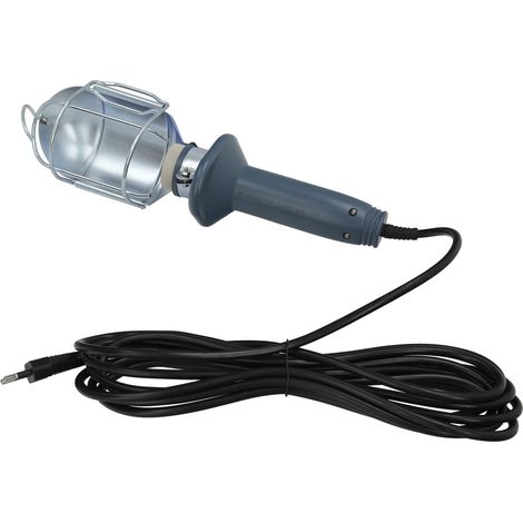 Lampada portatile professionale E27 (60W massimo 230V) in plastica e metallo (1/5)