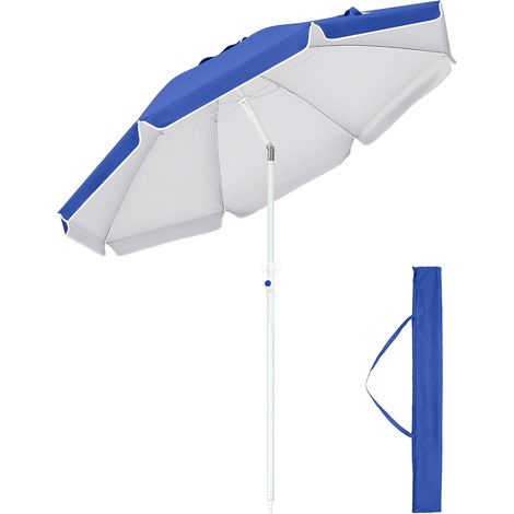 Parasol de Plage Inclinable Anti-UV UPF 50+, 1.6m (1/5)