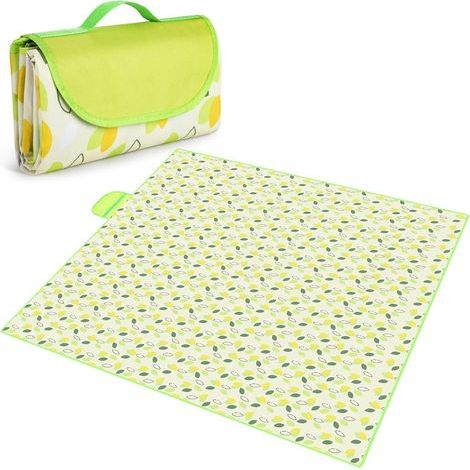 Couverture Pique Nique 200x200 CM, Nappe Pique Nique Impermeable Lavable Tapis Picnic, Picnic Blanket Tapis de Plage Polyvalent (1/5)