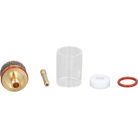 Zubehörset für WIG-Schweißbrenner, Argon-Schweißglas, passend für 2,4 mm WP‑17/18/26 (1/5)