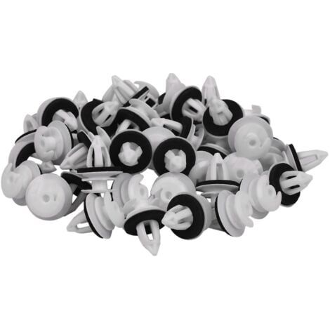 50pcs Clips de panneau de porte avec anneau d’étanchéité compatible Bmw E34 E36 E38 E39 E46 X5 M3 M5 Z3 (1/4)