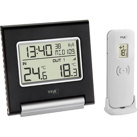 TFA Dostmann SPOT Thermomètre numérique radiopiloté noir 30.3030.01 (1/5)