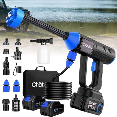 Nettoyeur Haute Pression Sans Fil - 180 Bar - Moteur Brushless - 10 Niveaux Pression, Tuyau 10m - 23.0Ah Batterie - Buse 6 en 1 (1/5)
