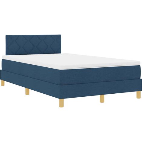 Maison Exclusive - Cama Box Spring LED con tiras LED Azul 120 x 2