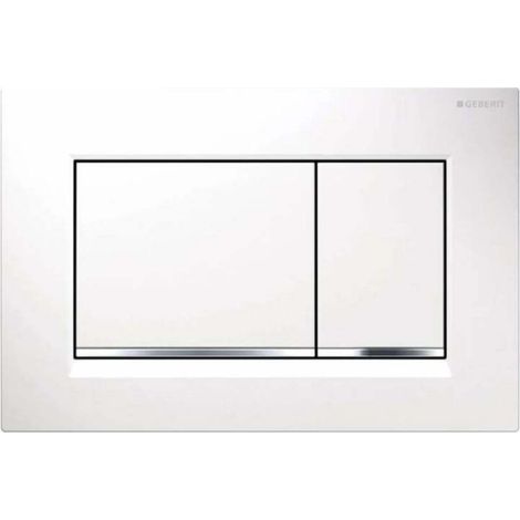 For Geberit Sigma30 - Sigma30 control panel, white/chrome 115.883.KJ.1 (1/2)