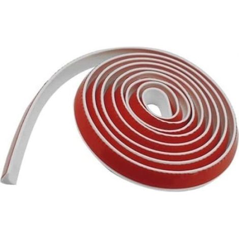 Bande de silicone pour étanchéité, 2 m, blanche. Profilé d'angle intérieur en TPE, profilé d'angle mural auto-adhésif, plinthe auto-adhésive, finitions impeccables, bandes adhésives, profilé d'angle s (1/5)