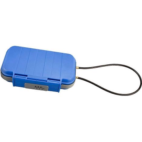 TravelSafe Box tragbarer Tresor, großes Fassungsvermögen, wasserdicht, mit Zahlenschloss und abnehmbarem Griff. (1/5)