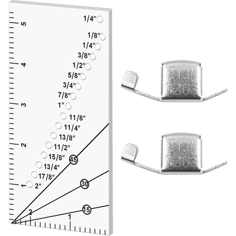 Lot de 3 règles de couture avec 2 guides de couture magnétiques pour couettes, vêtements et casquettes (1/5)
