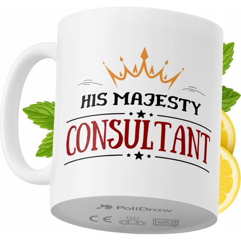 Mug humoristique pour consultant, avec texte amusant et design graphique, idéal pour les anniversaires, les fêtes et les jours fériés. Mug premium pour occasions spéciales, à la maison ou au bureau. B (1/5)