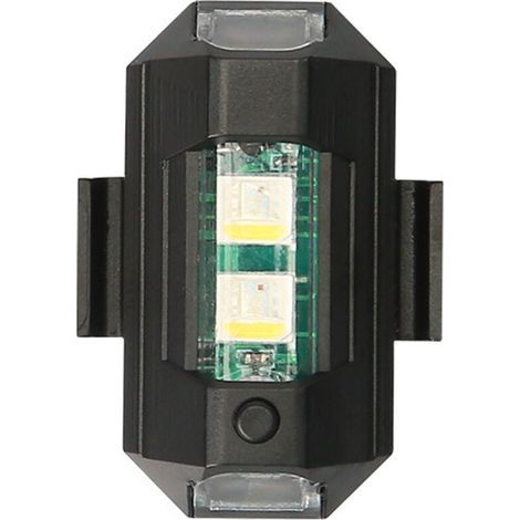 6-teiliges Set farbiger LED-Blitzlichter, Blitzlichter für Flugzeuge, Antikollisions-LED-Nachtsignalleuchten, Mini-Drohnenlicht, Blitzlicht für Autos, Motorräder und Fahrräder (1/4)