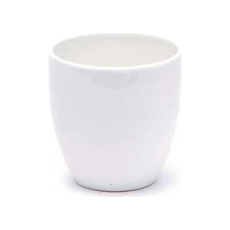 PORTAVASO CERAMICO BIANCO PER ORCHIDEE H11,5 DMAX 11CM