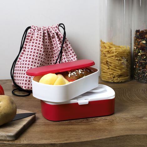 Coffret Repas À Emporter - COOK CONCEPT - 3 Pièces - Rose et Blanc (1/5)