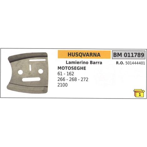 Barra lateral HUSQVARNA para motosierra 61 162 266 268 272 011789