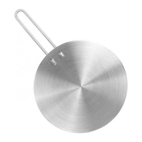 Plaque de conduction de chaleur pour cuisinière à induction, adaptateur pour cuisinière à induction, radiateur à poignée amovible(20cm) 20cm) (1/5)