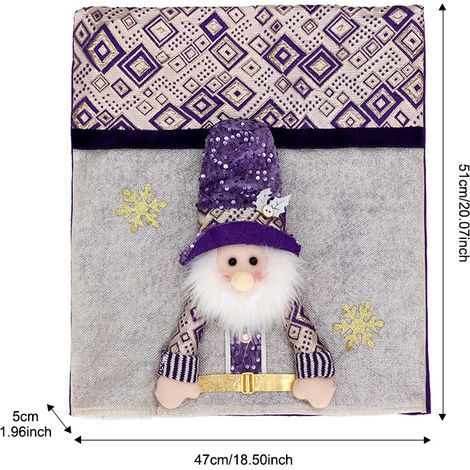 Décorations de Noël, housses de chaises avec chapeaux, housses de tabourets, housses de chaises en peluche, décoration intérieure européenne et américaine, mini foulards de Noël
