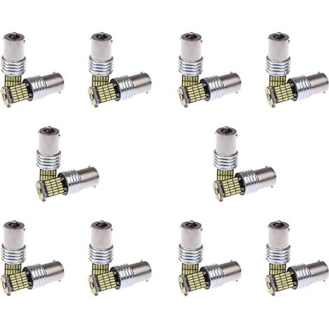 20 LED 1156 Canbus 15 SMD BA15S P21W Haute Puissance Blanc 6000K Feu arrière de freinage de voiture (1/5)