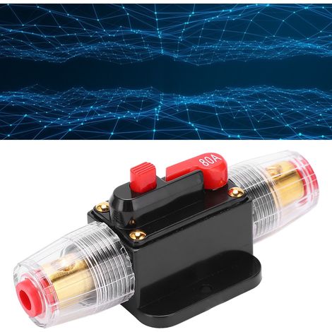 Disjoncteur Breaker2 à réarmement automatique, porte-fusible audio 80 A (1/5)