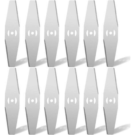 Lame de Rechange en métal pour débroussailleuse sans Fil, Contient Que 12 Lames Accessoire pour Coupe-Bordure de Jardin (1/5)