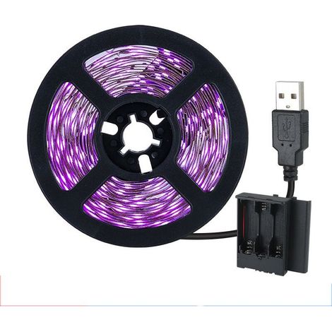 Ruban LED, Bande LED, LED Stripe, Lumière violette, 2.5M, imperméable (1/4)