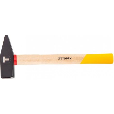 Martillo de cerrajero TOPEX 1500 g - Mango de madera, para trabajos de construcción y montaje