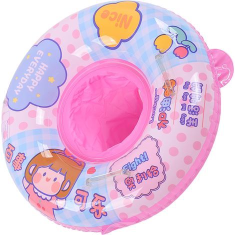 Schwimmmatratze für Babys, Kleinkinder und Babys in Form einer fröhlichen Ente, rund und dick für optimale Sicherheit. (1/5)
