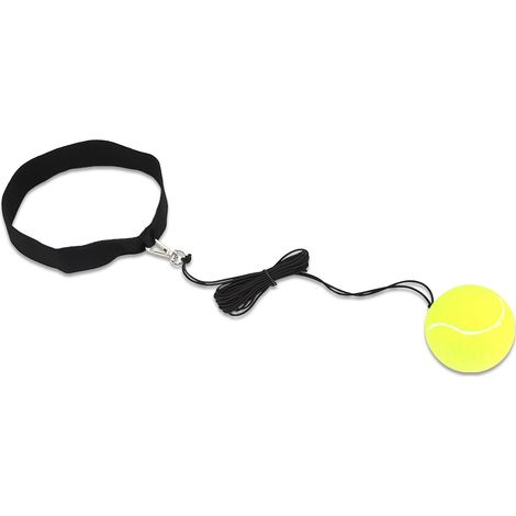 Bandeau d'entraînement de boxe avec balle de réflexe de frappe, équipement de combat jaune (1/5)