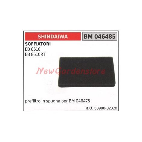 Prefiltro de aire de esponja SHINDAIWA para soplante EB 8510 8510RT 046485