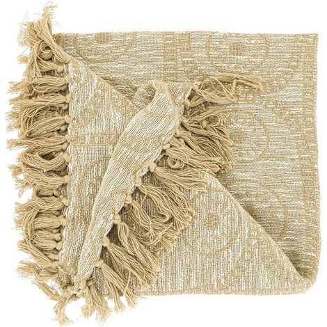 Lemetex UNIQUE Living® Kuscheldecke Bruni sand 125 x 150 cm -- Cotton