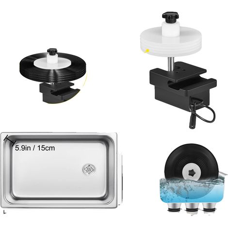 Ultraschall Schallplattenreiniger, 6L Kapazität, 180W Leistung, 40kHz Frequenz, Edelstahlmaterial, 0-30 Minuten Timer (1/5)