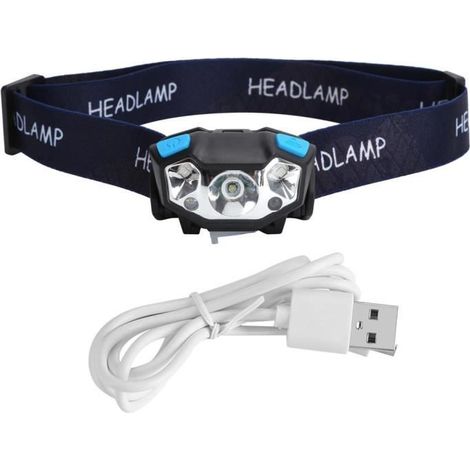 LIH Lampe frontale à LED Phare à capteur puissant Lampe frontale étanche extérieure rechargeable 9451889119498 9451889119498 (1/4)