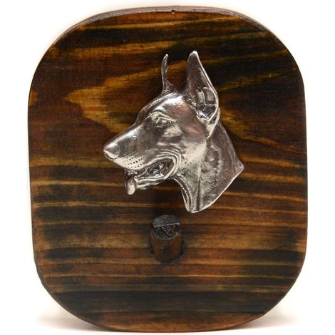 Doberman, Dobermann I - colgador de correa, colgador de medallas con un perro, gancho para llaves de Art-Dog (1/5)