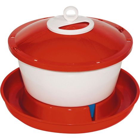 Abbeveratoio per polli kerbl Rapid Clean rosso 6 litri PVC