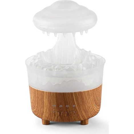 Black Friday Boxing Day : Gouttes de pluie colorées, nuages de pluie, humidificateurs, plateaux de table, chambres et diffuseurs d'huiles essentielles imitation bois (1/5)
