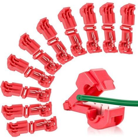 pair Pack de 10 bornes de connexion pour station de charge de câble périphérique pour tondeuse robot, connecteur en T, connecteur rapide, tondeuse robot Husqvarna Automower, Worx, Bosch, Gardena (1/4)
