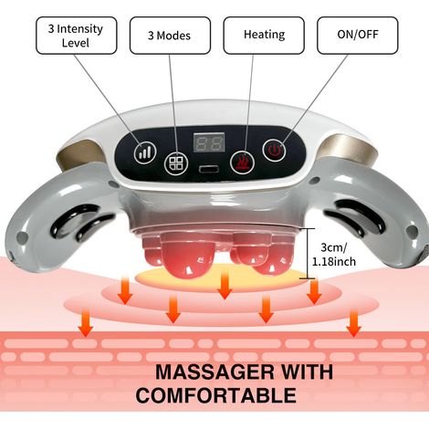 Massaggiatore Addominale Intelligente con Doppia Modalità, Riscaldamento a Luce Rossa e Timer da 10 Minuti, Portatile per Uso Domestico (1/5)