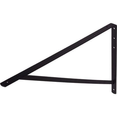 Équerre étagère en métal noir 400 x 600 mm - Équerre étagère en métal noir 400 x 600 mm (1/2)