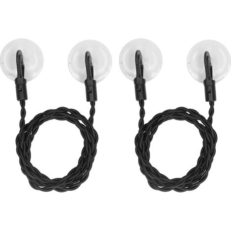 2Pcs Corde à Linge de Voyage Rétractable avec Ventouses, Accessoire de Camping Portable sans Perçage (1/5)
