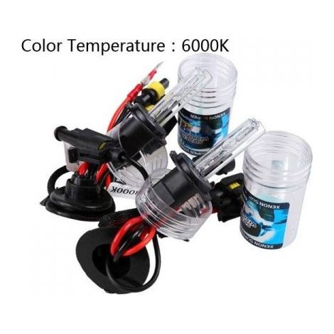 COPPIA LAMPADE FARI XENON HB3/9005 6000K RICAMBI AUTO MOTO 35W XENON