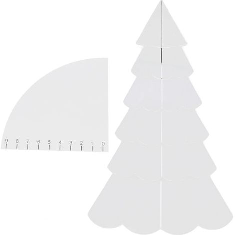 Set per trapuntatura albero di Natale Jeffergarden, modello di cucito trasparente in acrilico fatto a mano, righello, set di strumenti per la creazione di tappetini per ciotole (1/5)