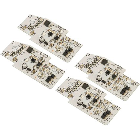 Carte de contrôle de lumière solaire/module de contrôle de lumière LED en 4 pièces, compatible avec les batteries de 3,2 V, 3,7 V, 6,4 V, 7,4 V, 11,1 V et 12,8 V.