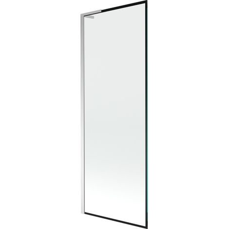 Mexen Next L paroi de baignoire 1-volet 70 x 150 cm, motif noir, chrome - 895-070-000-03-70-01 (1/5)