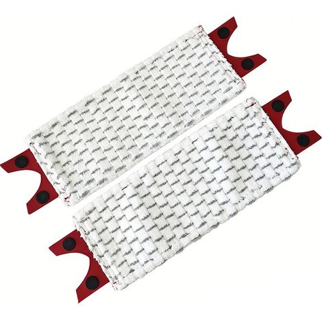 Lot de 2 Têtes de Rechange pour Balai Plat Vileda UltraMax, Tous Types de Sols, Élimine 99 % des Bactéries à l’Eau Seule (1/5)